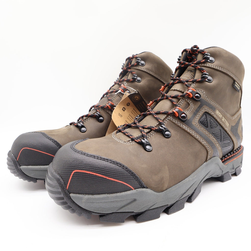 Irish Setter Boots Mens 13 D Crosby Leather Waterproof Safety Toe 83628 NIB