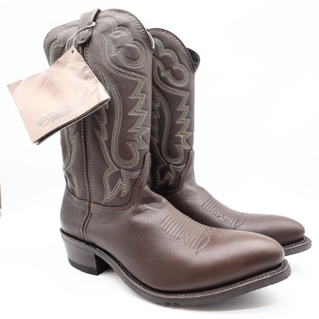 Double-H AG7 Work Western Boots Mens 10 D Vintage USA Brown Leather 3263 NWT