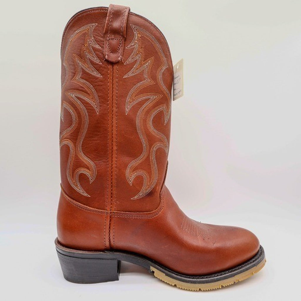 Double-H AG7 Western Work Boots Mens 9.5 D Brown Leather 1519 USA NWT