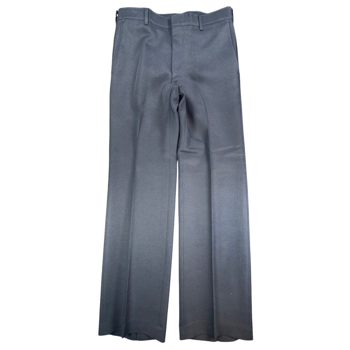 Vintage 70s Pants Mens 32x32 Gray Dacron Polyester Deadstock Trousers 527-1000
