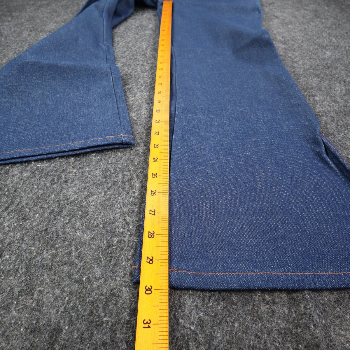 Maverick Western Boot Jean Boys Husky 18 W34 L30 Vintage USA Indigo Denim NOS