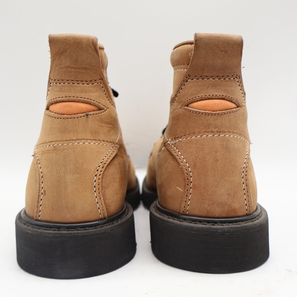 Carolina Steel Toe Boots Mens 9 D Vintage Tan Leather 4Comfort Work Made in USA - take2supply