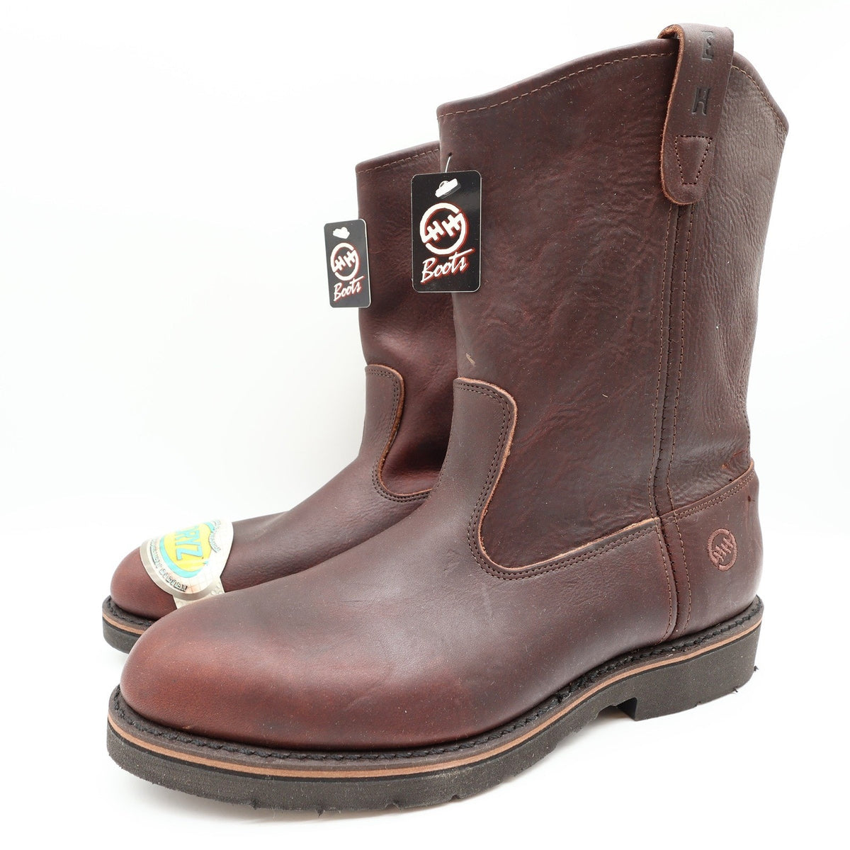 Double-H AG7 Ranchwell EH 3730 Boots Mens 13 D Brown Leather NWT Made in USA