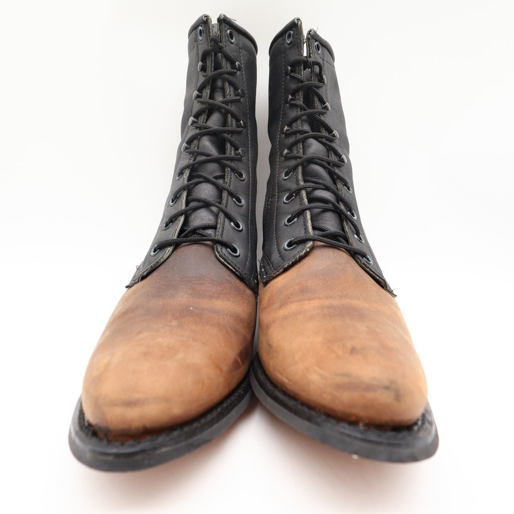 Wrangler Rugged Wear 8-Inch Dress Packer Boots Women's 9 Gaucho Crazyhorse Black NWT