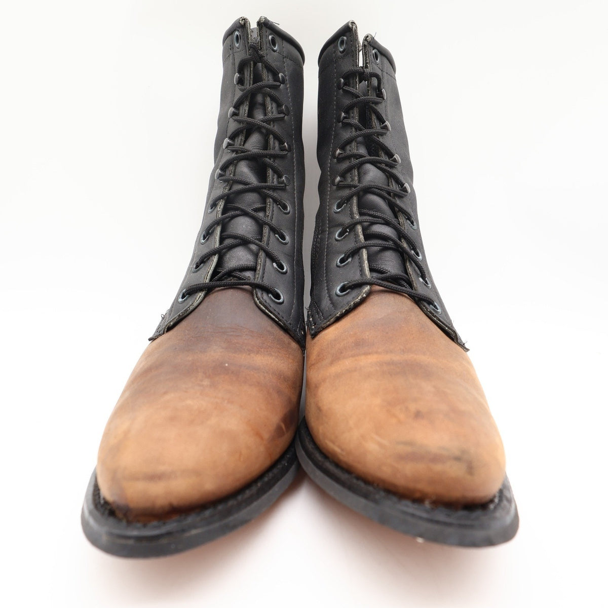 Wrangler Rugged Wear 8-Inch Dress Packer Boots Women's 9 Gaucho Crazyhorse Black NWT