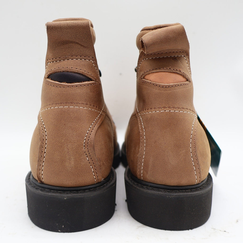 Carolina Steel Toe Work Boots Mens 9.5 D Vintage USA Leather Brown 139 Y2K NIB - take2supply