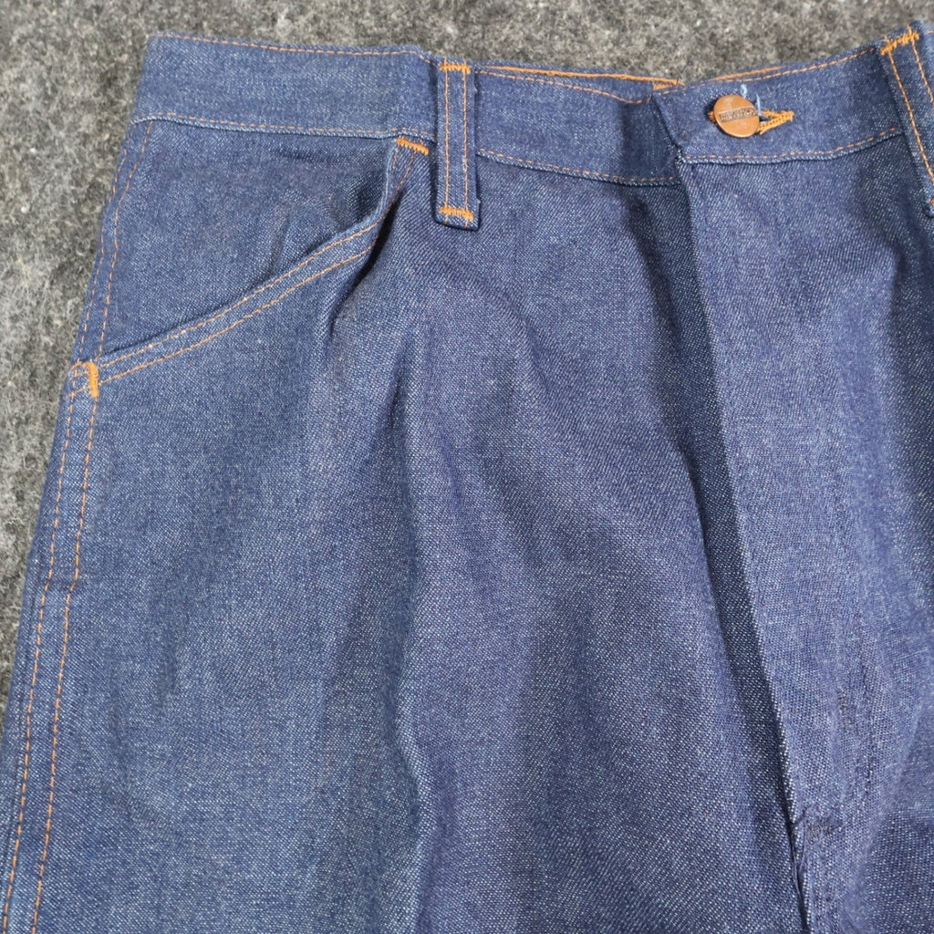 Maverick Vintage 70s Jeans Mens 32L Blue Cotton Denim Made in USA NOS NWT - take2supply