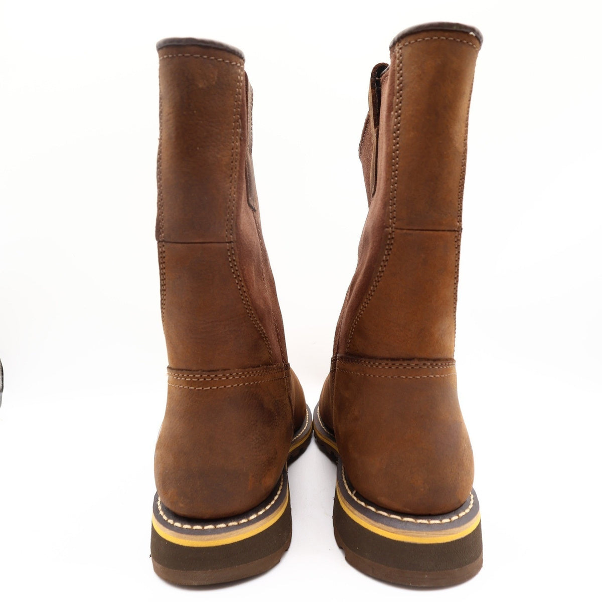 Carhartt Waterproof 10-Inch Pull-On Work Boot Mens 9.5M Brown Leather NEW