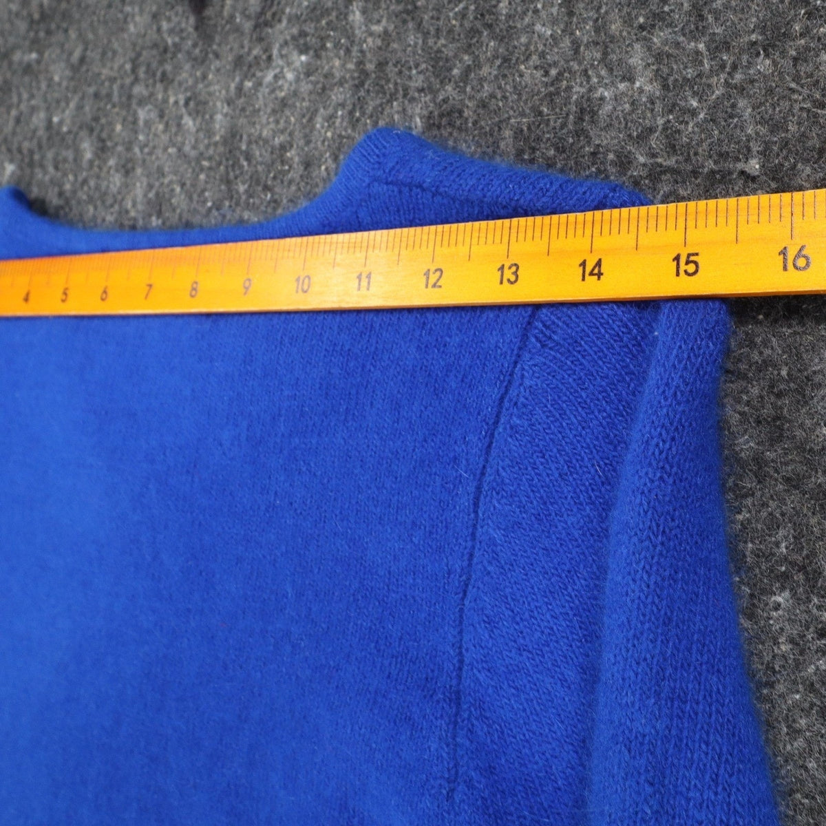 Spice It Up Sweater Womens Small Y2K Royal Blue Angora Blend Notched Neck