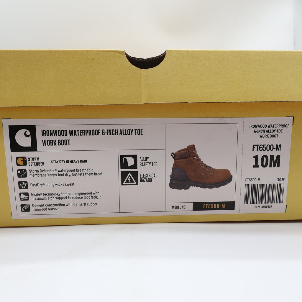 Carhartt Ironwood Work Boots Mens 10 M Leather Alloy Toe Waterproof Modern NWT - take2supply