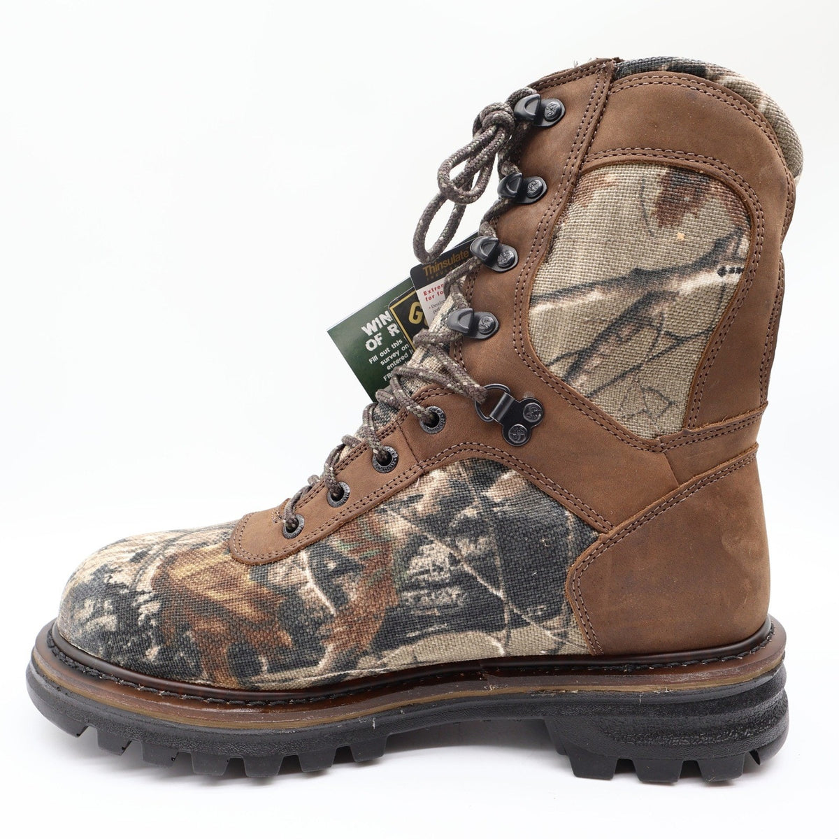 Rocky 9128 CornStalker Hunting Boots Mens 8.5 Camo Leather GORE-TEX New