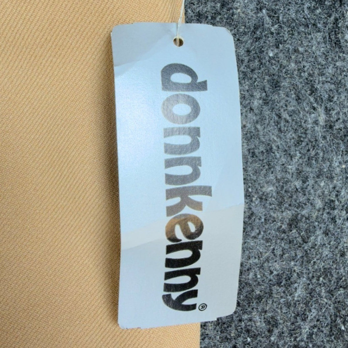 Donnkenny Pants Womens 38 Vintage 70s Beige Stretch Elastic Waist Made USA NWT