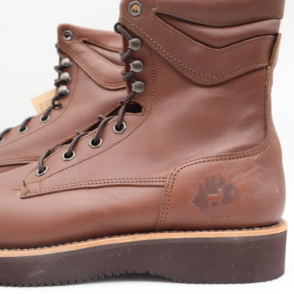 Lake of the Woods Work Boots Mens 9.5 D Vintage Brown Leather Made in USA 3900 - take2supply