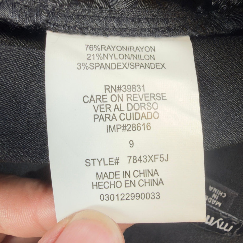 My Michelle Dress Shorts NWT Womens 9 Black Cuffed Trouser Stretch