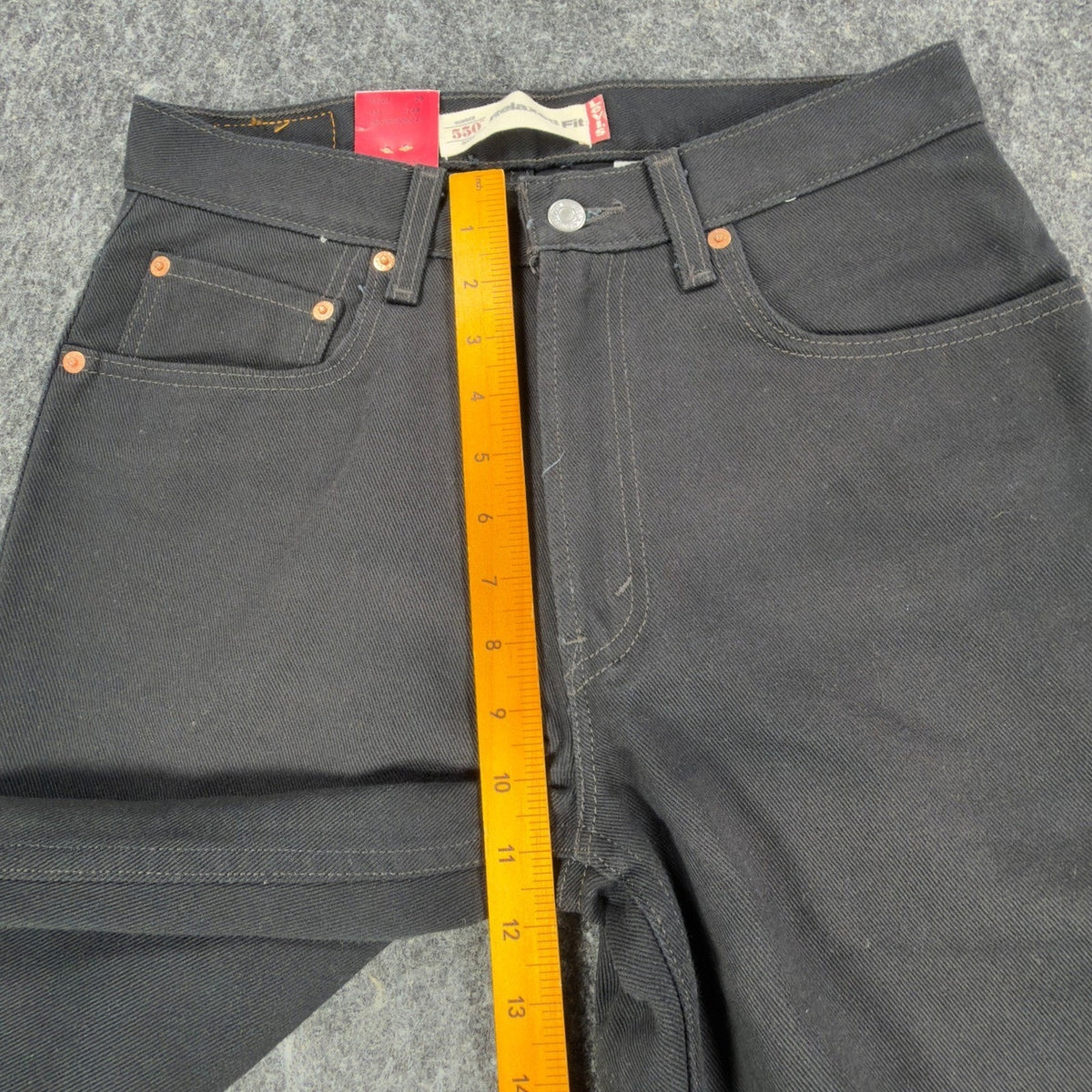 Levi's Y2K 550 Relaxed Fit Jeans Boys 30x30 Black Cotton Denim NWT
