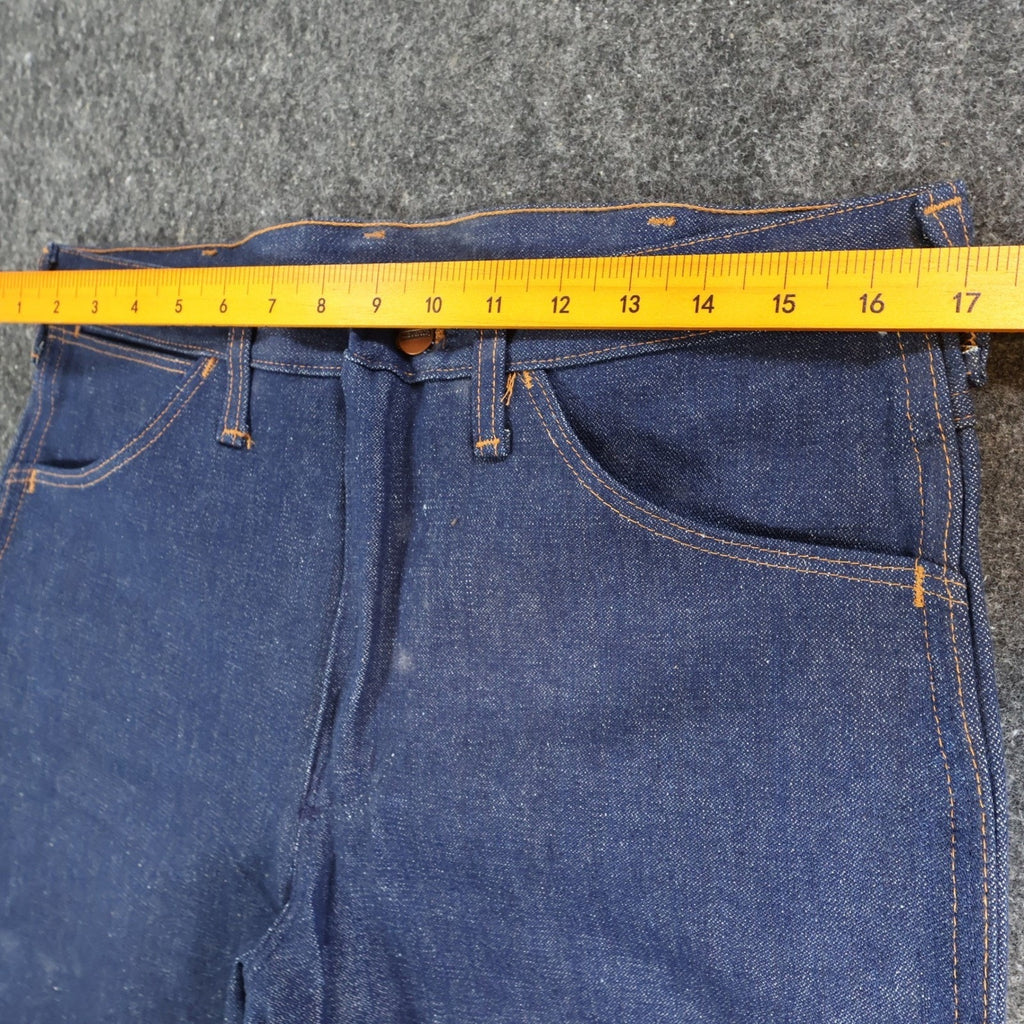 Maverick Vintage 70s Flare Jeans Mens 33x34 Blue Cotton Made in USA NOS