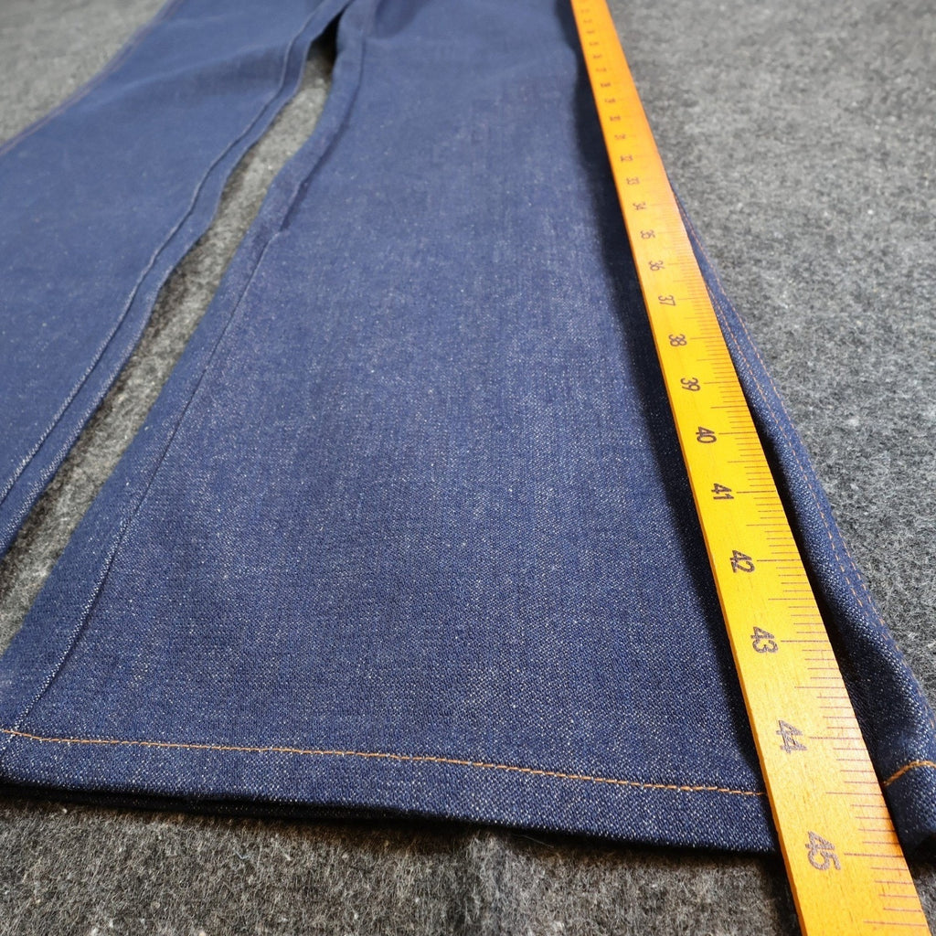 Maverick Vintage 70s Flare Jeans Mens 33x34 Blue Cotton Made in USA NOS