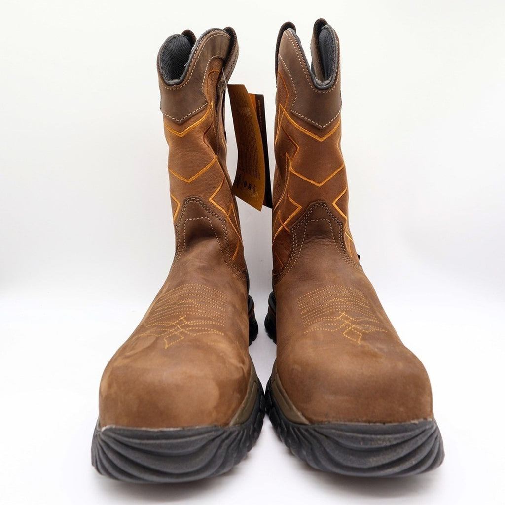 Irish Setter Mens 10.5 Two Harbors 83964 Brown Leather Waterproof Work Boots
