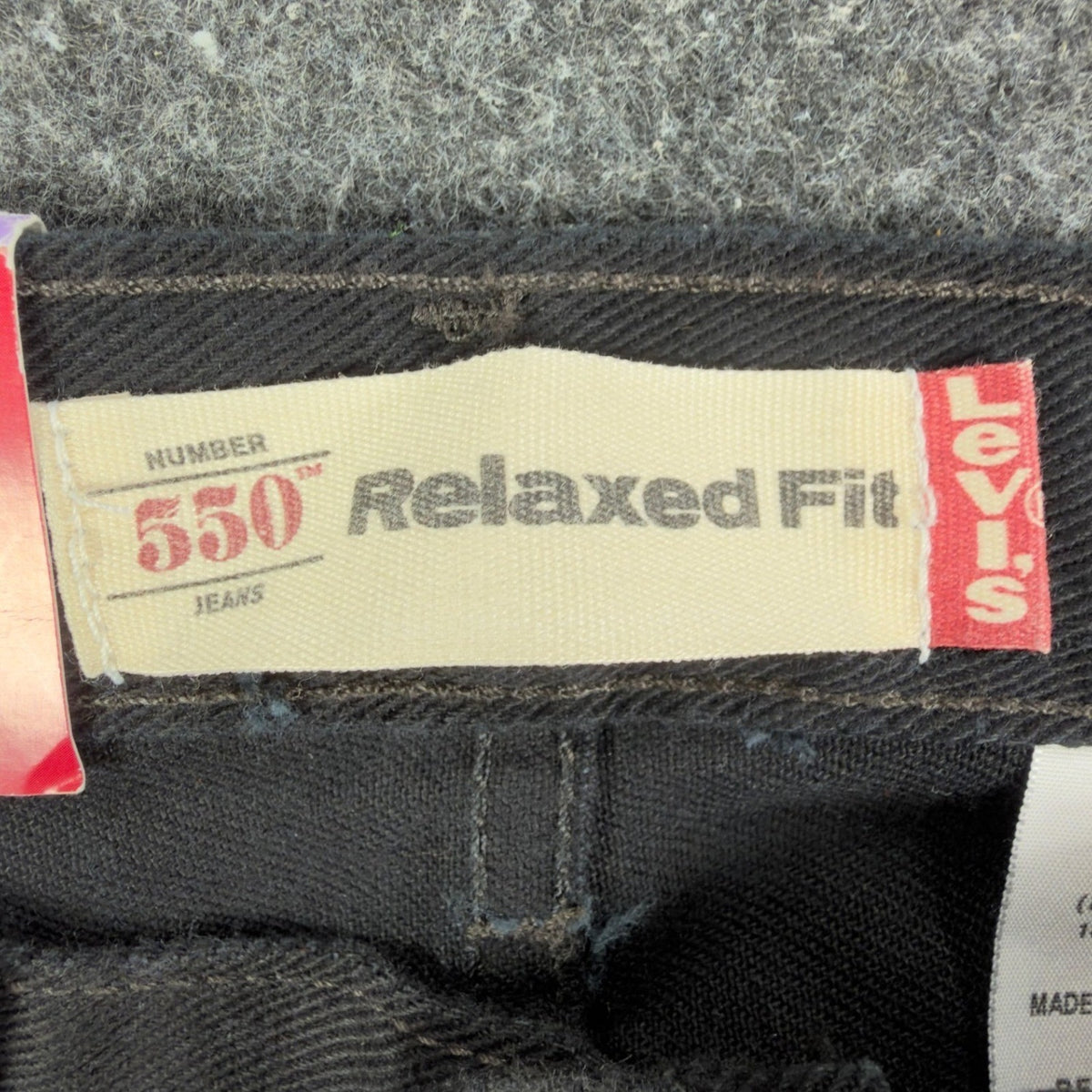 Levi's Y2K 550 Relaxed Fit Jeans Boys 30x30 Black Cotton Denim NWT