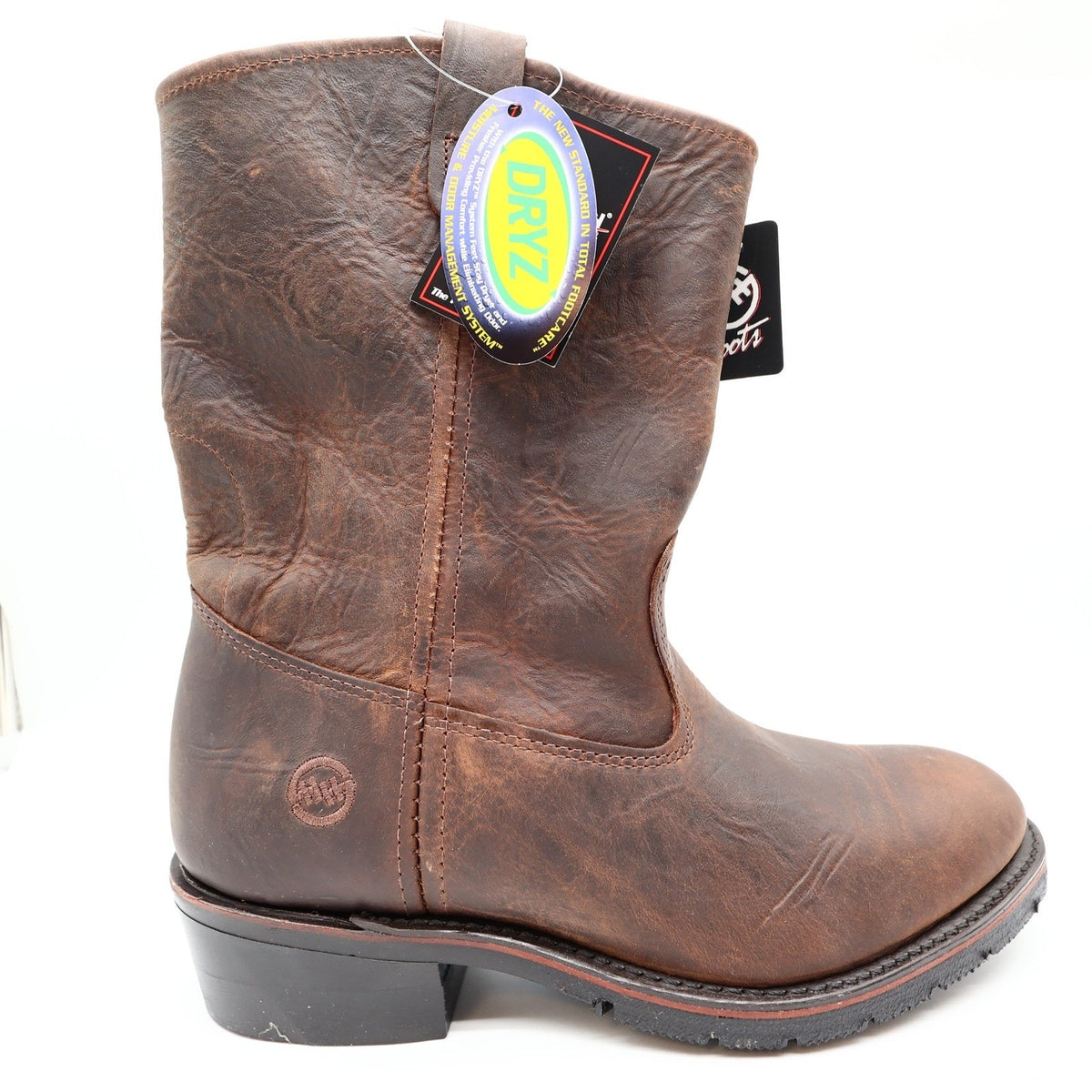 Double-H 11" AG7 Ranch Wellington Mens 10.5 2E Brown Leather NWT 2522