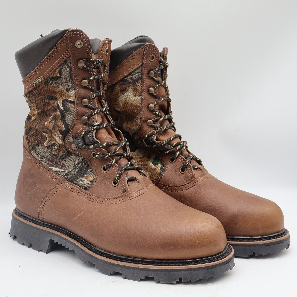 Lake of the Woods Hunting Boots Mens 10.5 D Vintage USA Leather Camo 800g 5263 - take2supply