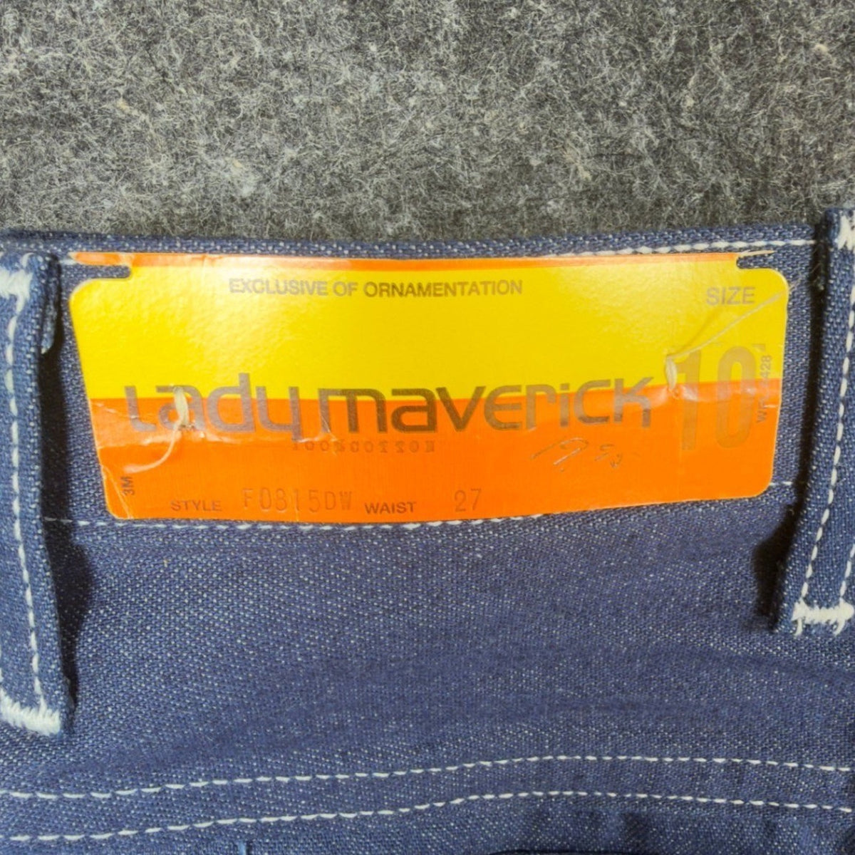 Lady Maverick Vintage 70s Jeans Women 10 Blue Denim High Waist NWT USA Made