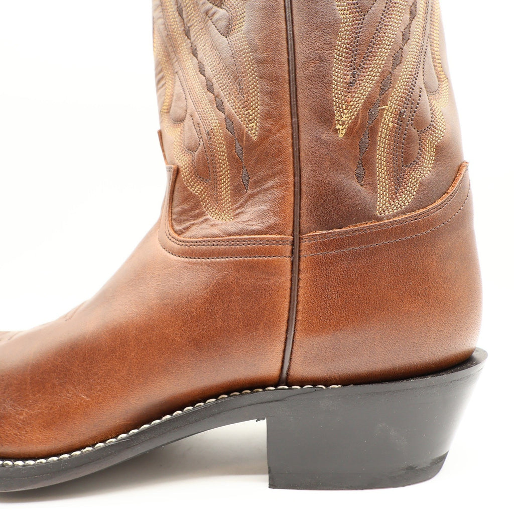 Justin 2417 Cowboy Boots Mens 9 D Coffee Saltillo Brown Leather NWT