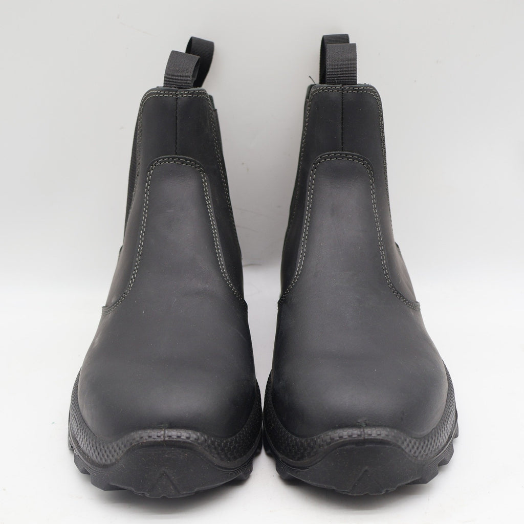 Grisport Cardigan Chelsea Boots Mens 10.5 Black Leather Pull On Italy 7003D8