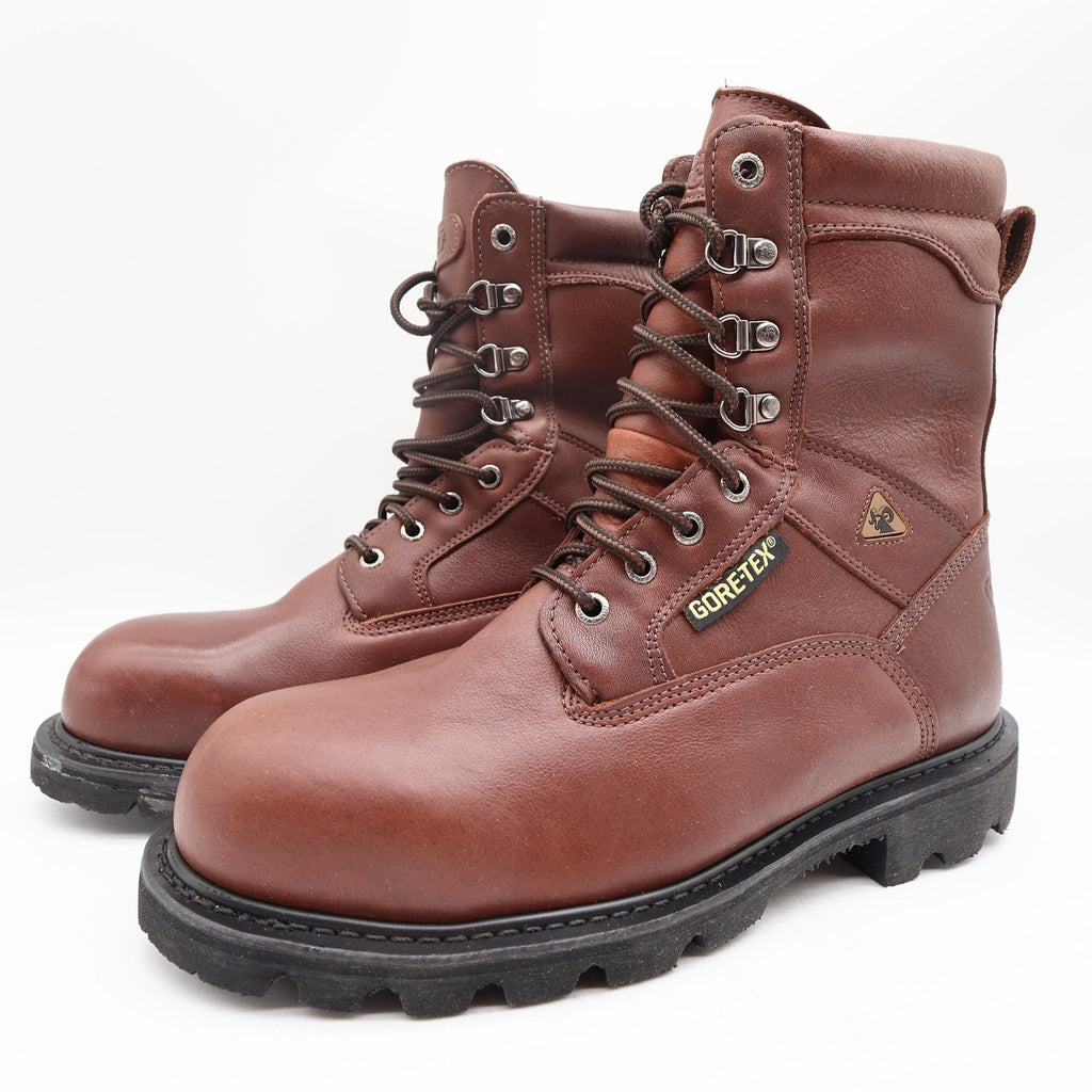 Rocky 2000s Steel Toe Ranger Work Boots Mens 9 Brown Leather Gore-Tex NIB
