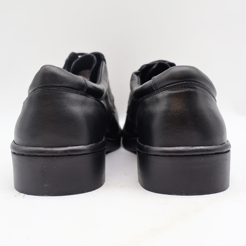 Vintage Boxer Dogs 9928 Black Leather Moc Toe Comfort Oxfords Men's 11D Deadstock