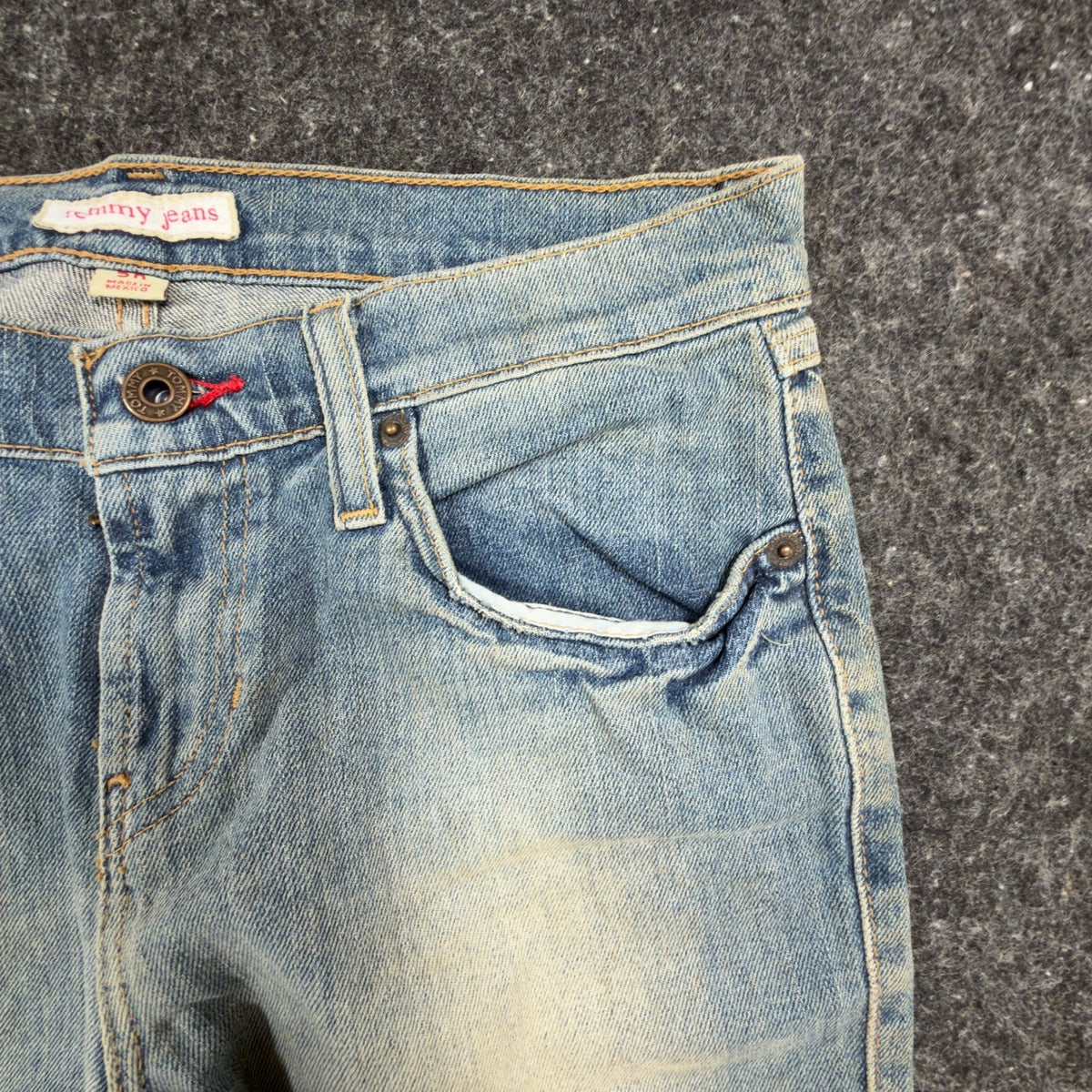 Tommy Jeans Jill Jean Womens 5R Y2K Light Wash Denim Bootcut Flare NWT - take2supply
