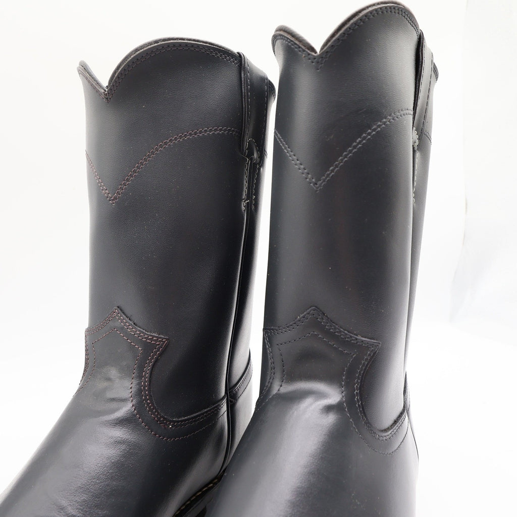 Justin Vintage 80s Western Boots Mens 9D Grey Leather Roper 3025M NIB