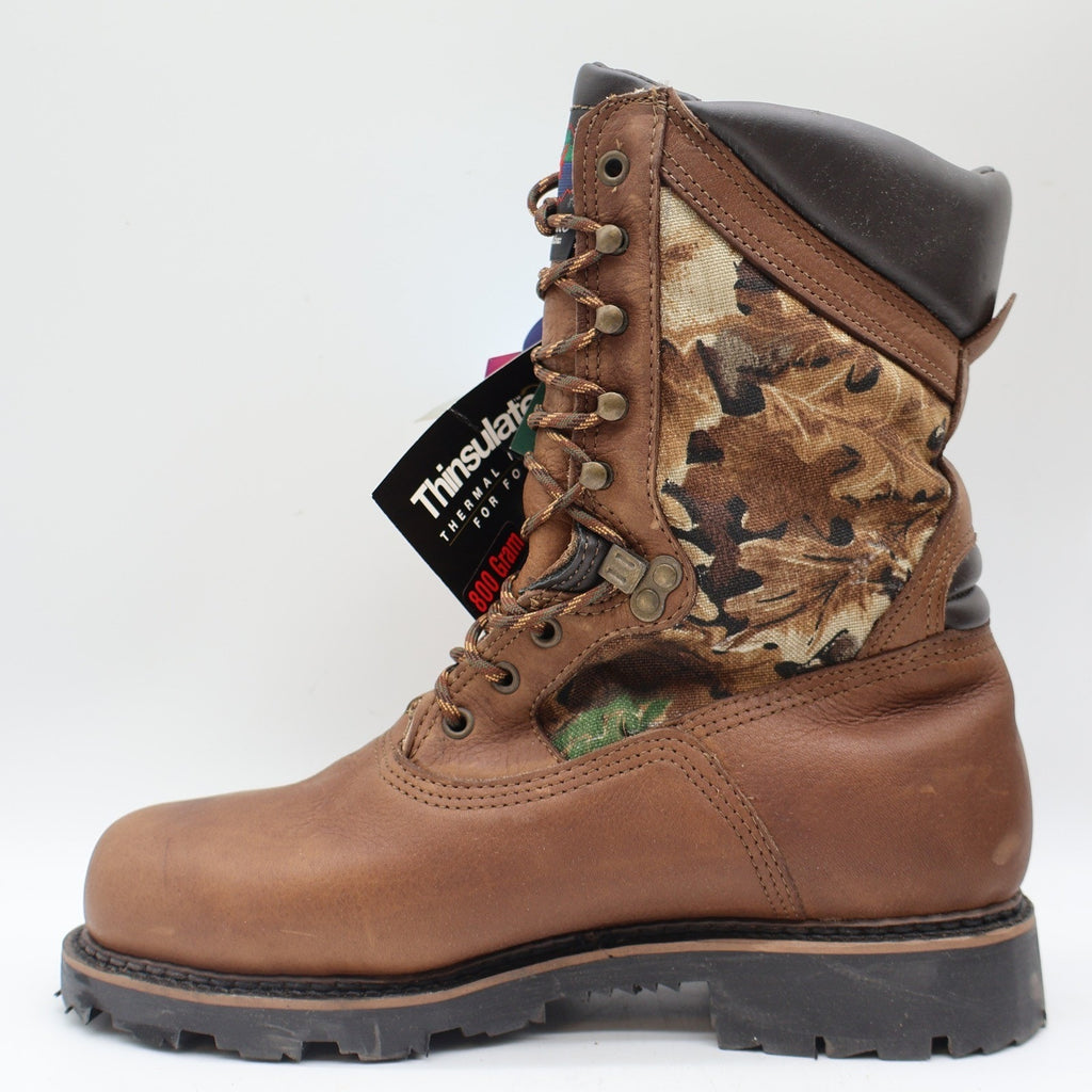 Lake of the Woods Hunting Boots Mens 9.5 D Vintage USA Camo 800g Thinsulate 5263 - take2supply