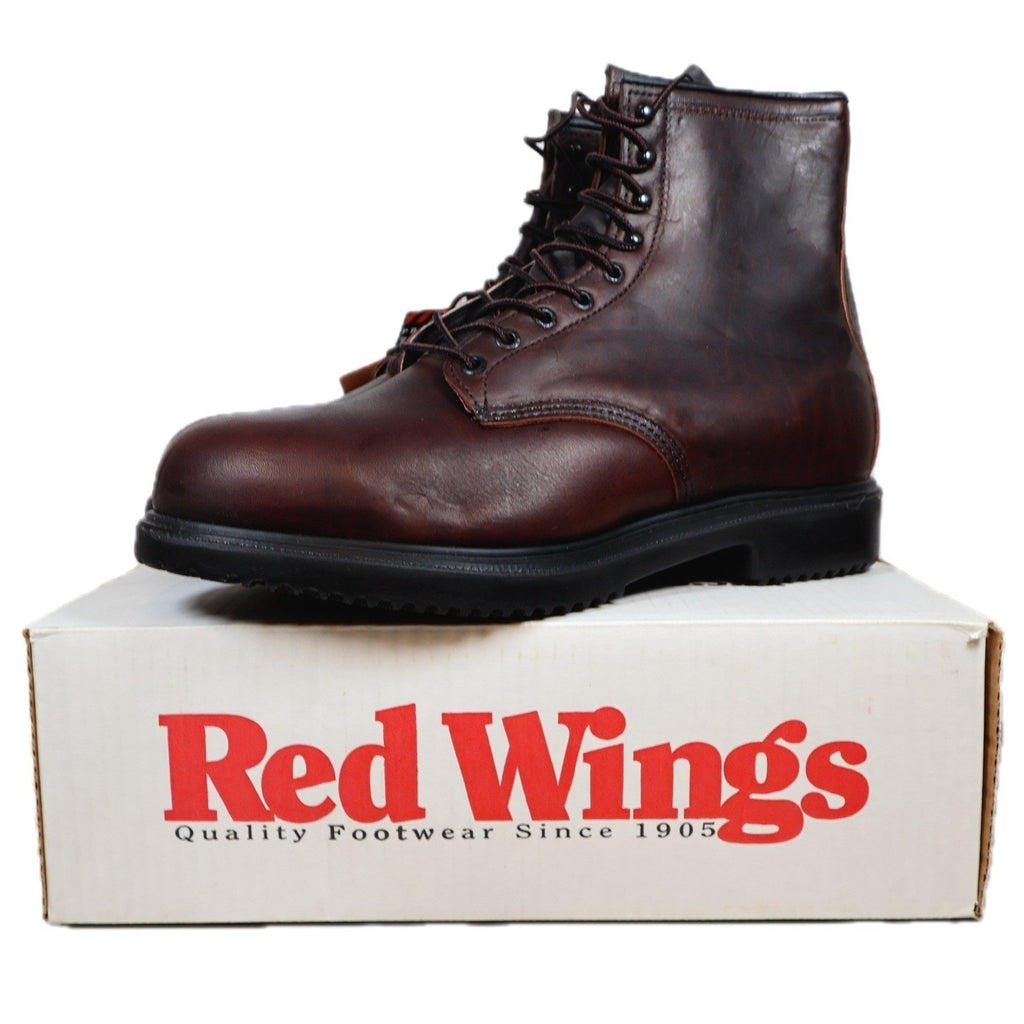 Red Wing 4412-3 Work Boots Mens 12 E2 Brown Leather Steel Toe EH New