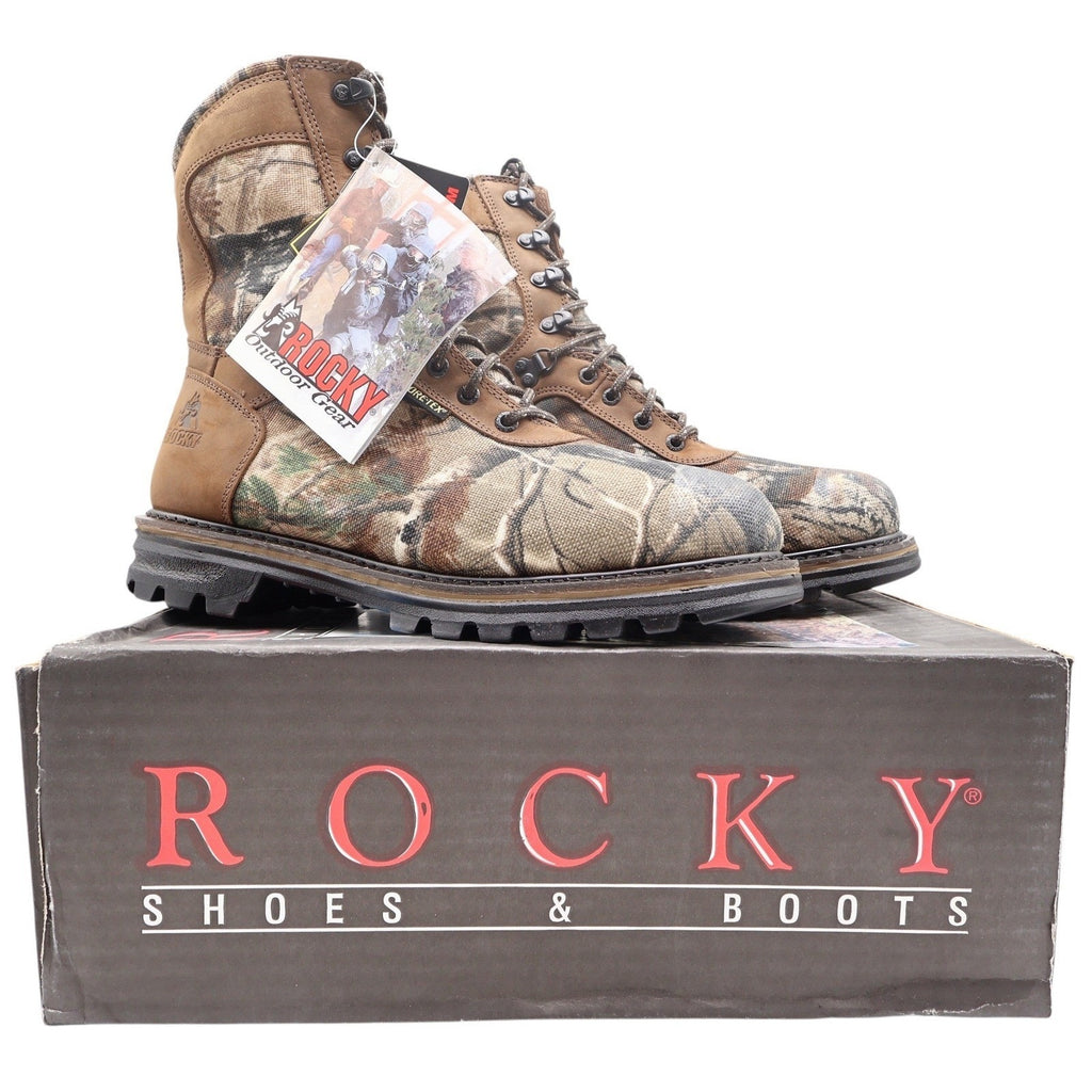 Rocky 9128 CornStalker Hunting Boots Mens 10M Camo Leather Gore-Tex New