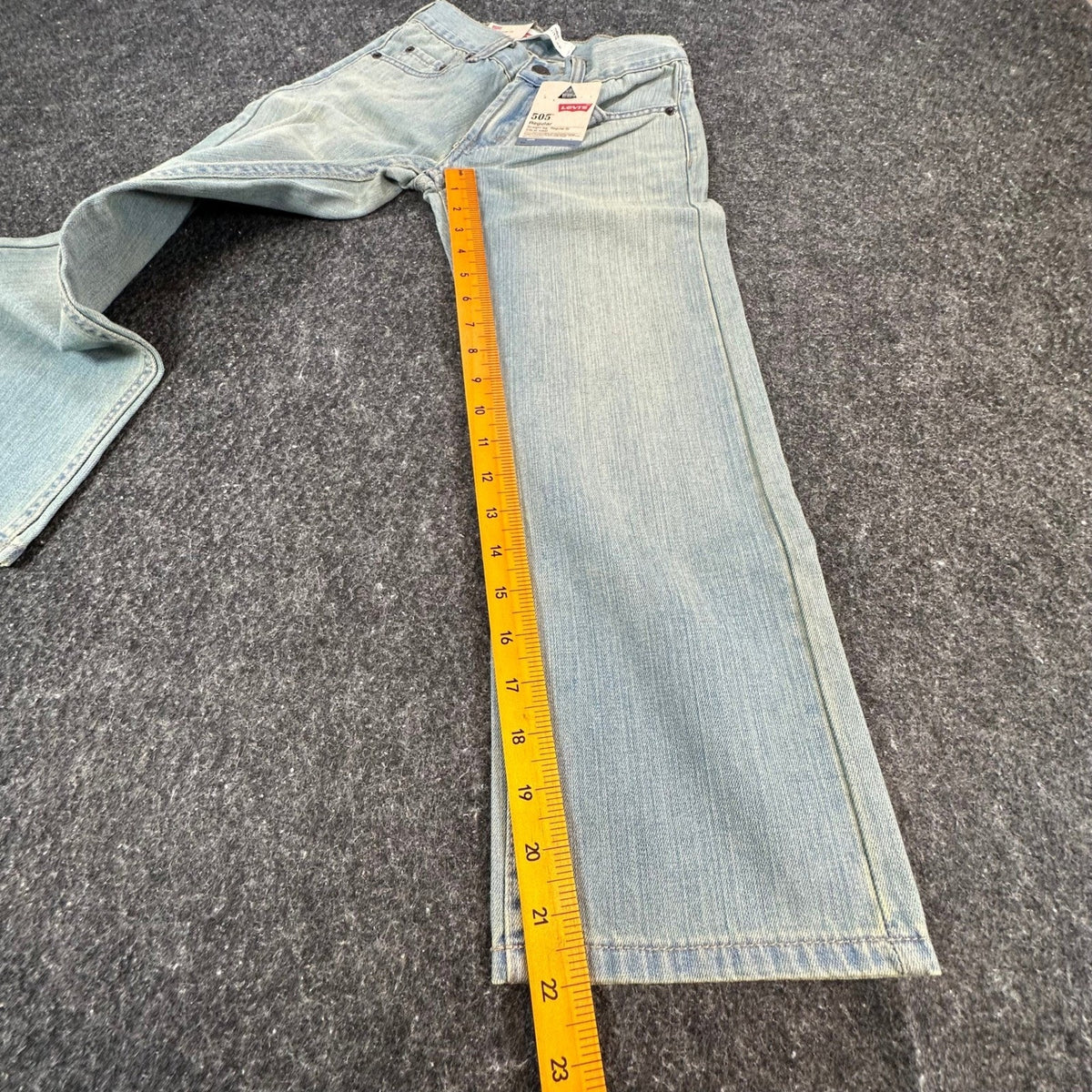 Levi's 505 Jeans Boys Size 8 Regular Blue Cotton Straight Leg New Old Stock