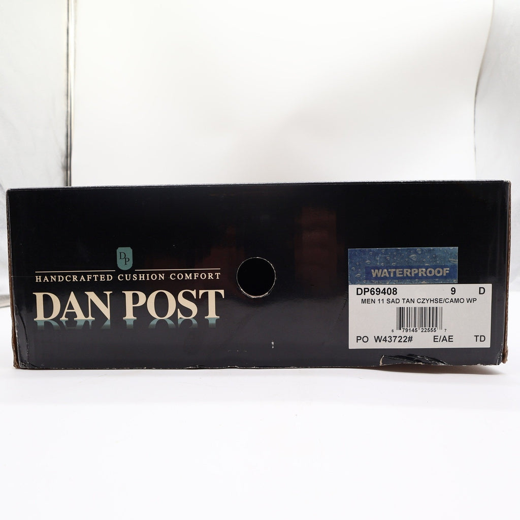 Dan Post Camo Waterproof Western Work Boots Men 9 D Brown Leather NWT Box