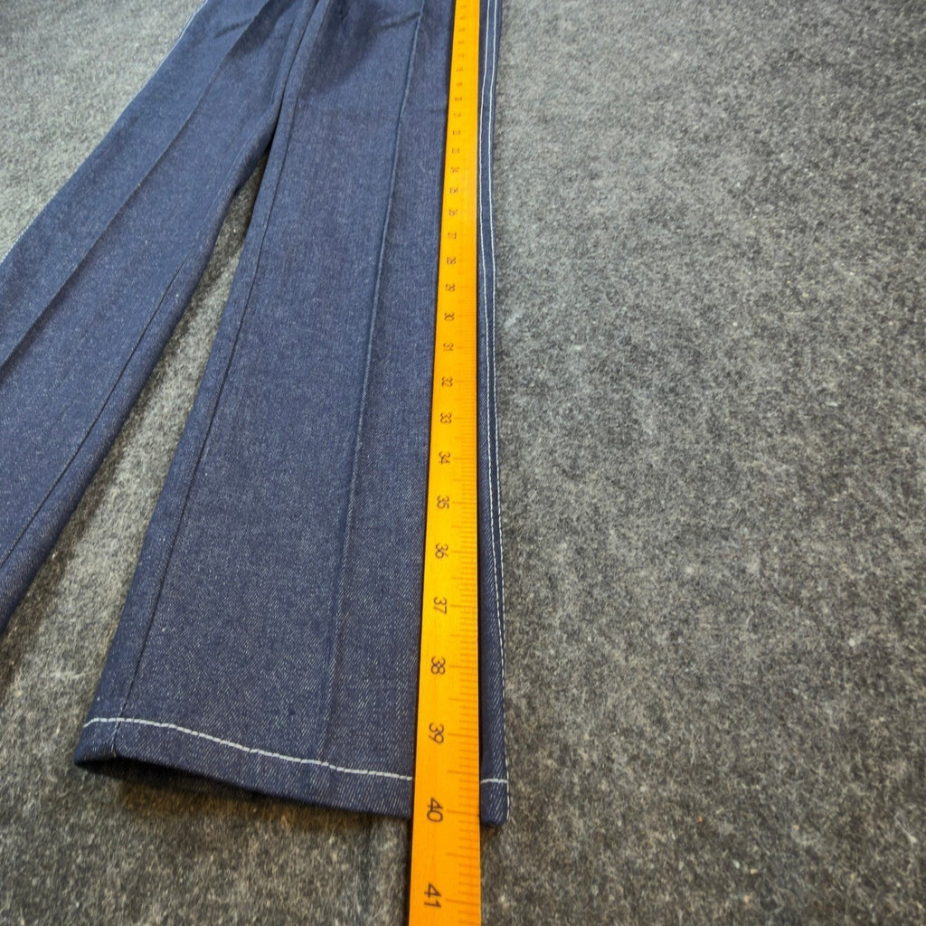 Maverick Vintage 70s Jeans Youth 16 Blue Dark Wash Flare Slim Deadstock