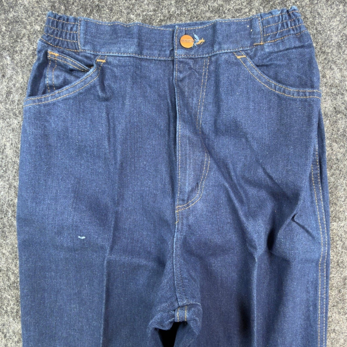 Lady Maverick Vintage 70s Jeans Womens 10 Blue High Waist Wide Leg Deadstock NOS
