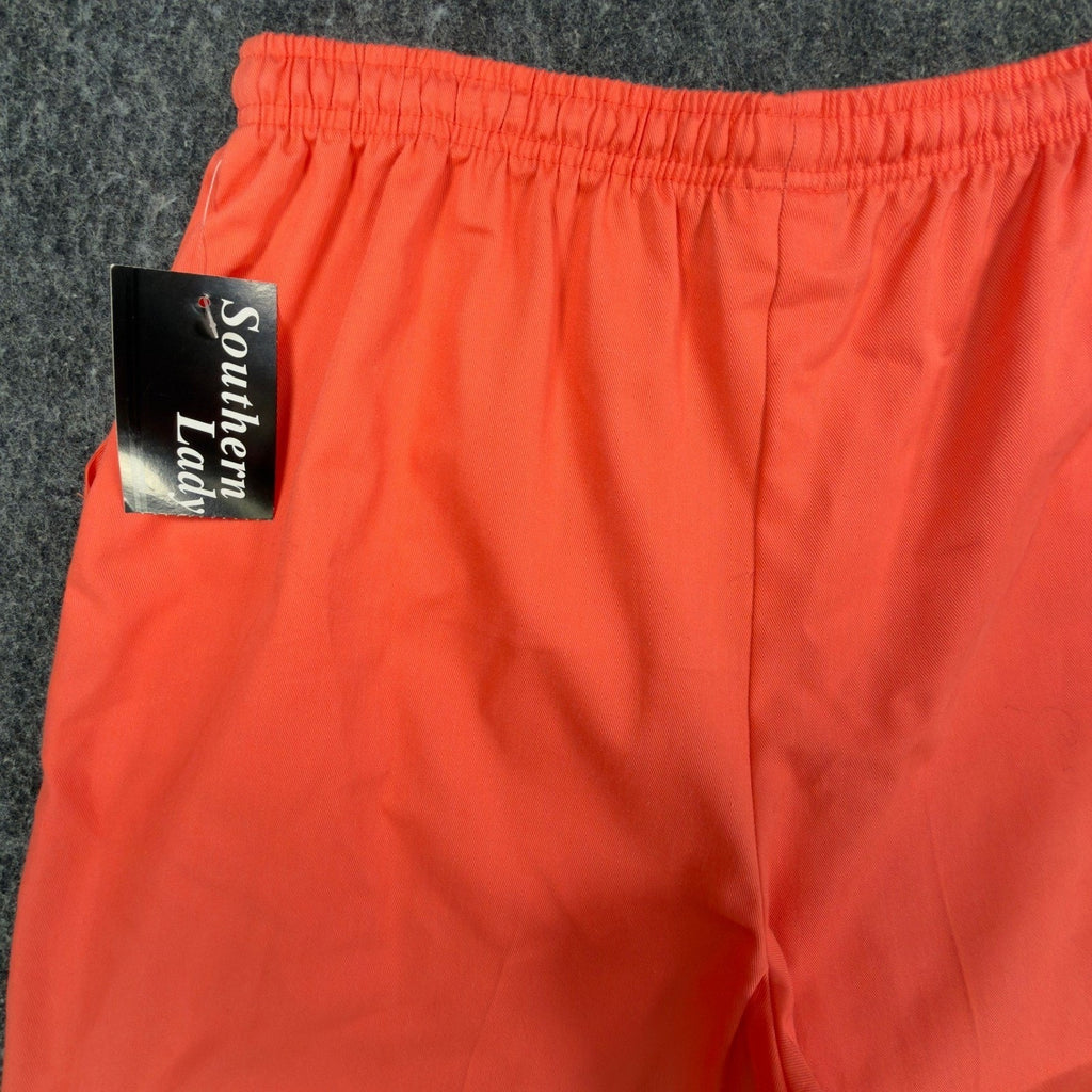 Southern Lady Vintage 90s Shorts Womens L Orange Cotton Blend NWT - take2supply