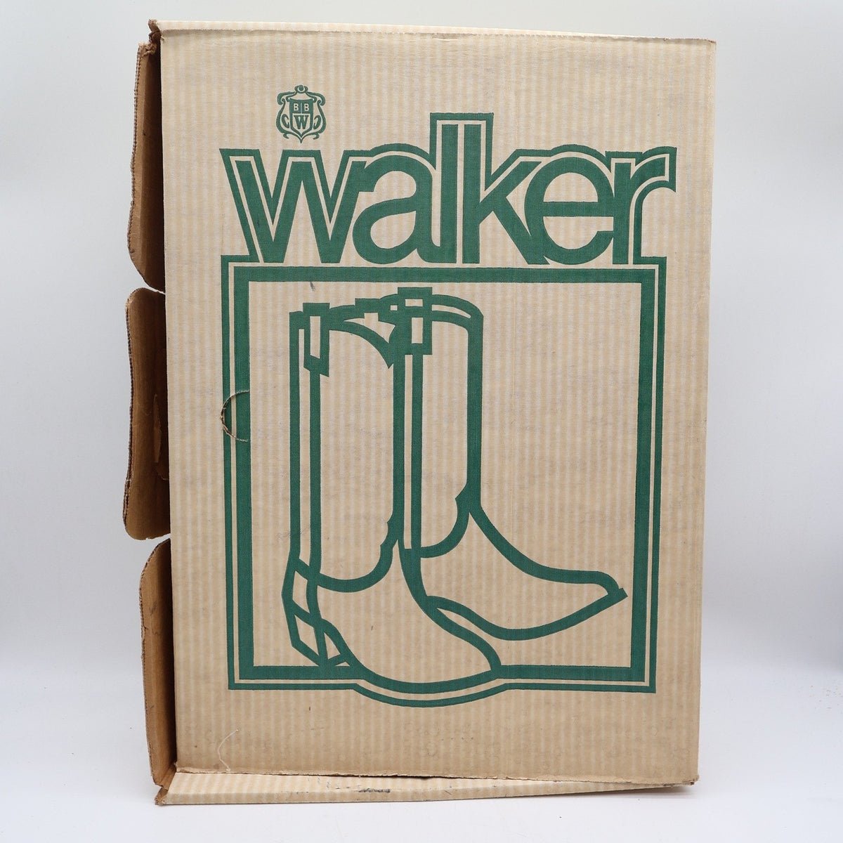Walker Vintage Roper Cowboy Boots Mens 10 Black Leather New Made in USA 1218
