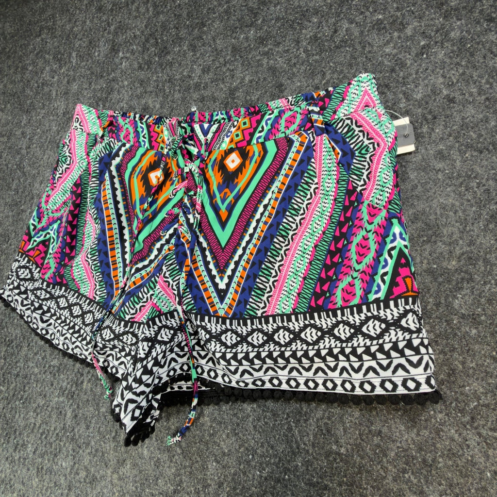 My Michelle Modern Tribal Print Shorts Juniors XL Multi Polyester NWT