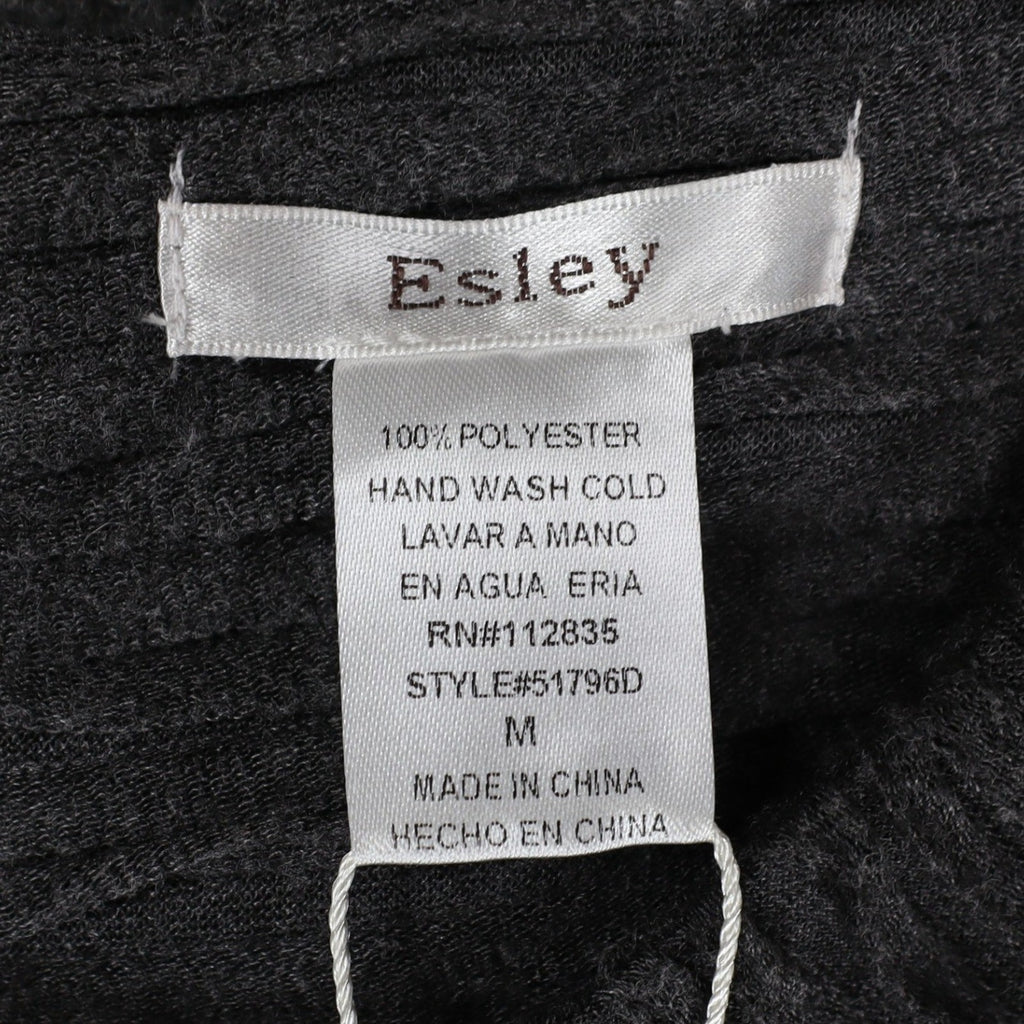 Esley Dress Womens Medium Gray Textured Pleated Sleeveless Belted Fit Flare New