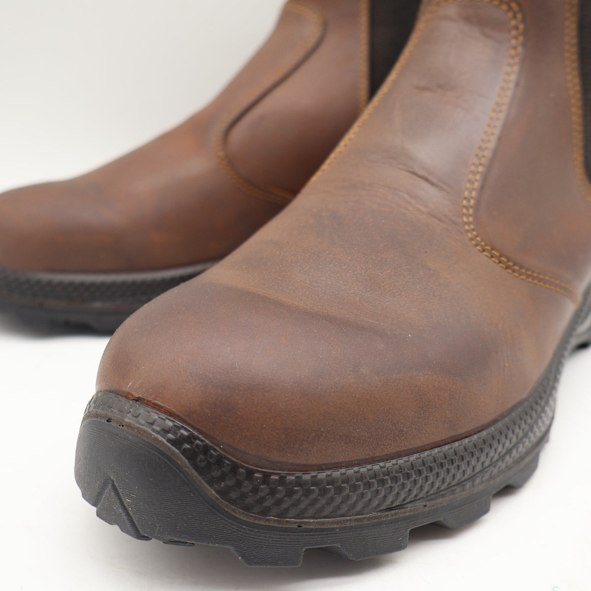 Grisport Cardigan Chelsea Boot Mens 11 Brown Leather Italy Work Safety 7003D9