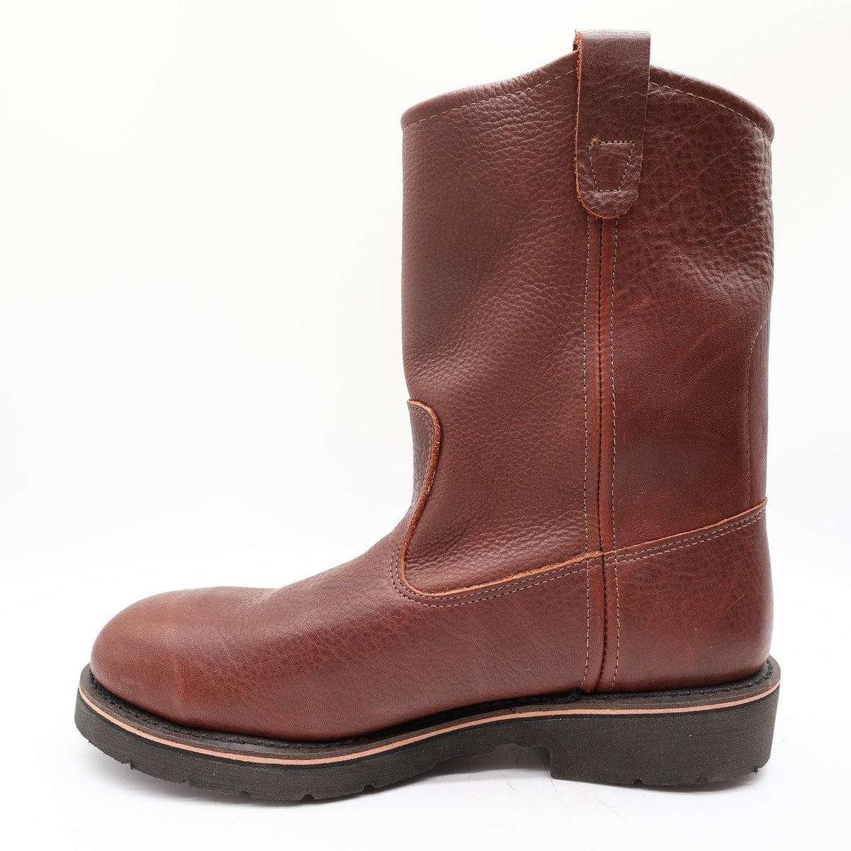 Double-H Boots Steel Toe 10 D Mens Brown Leather Vintage Y2K Work Boots New Box