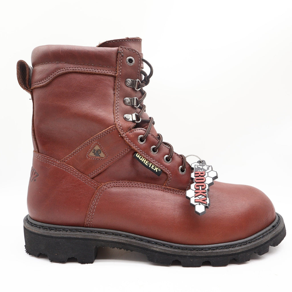 Rocky 6224 Steel Toe Ranger Work Boots Mens 12M Brown Leather Gore-Tex New