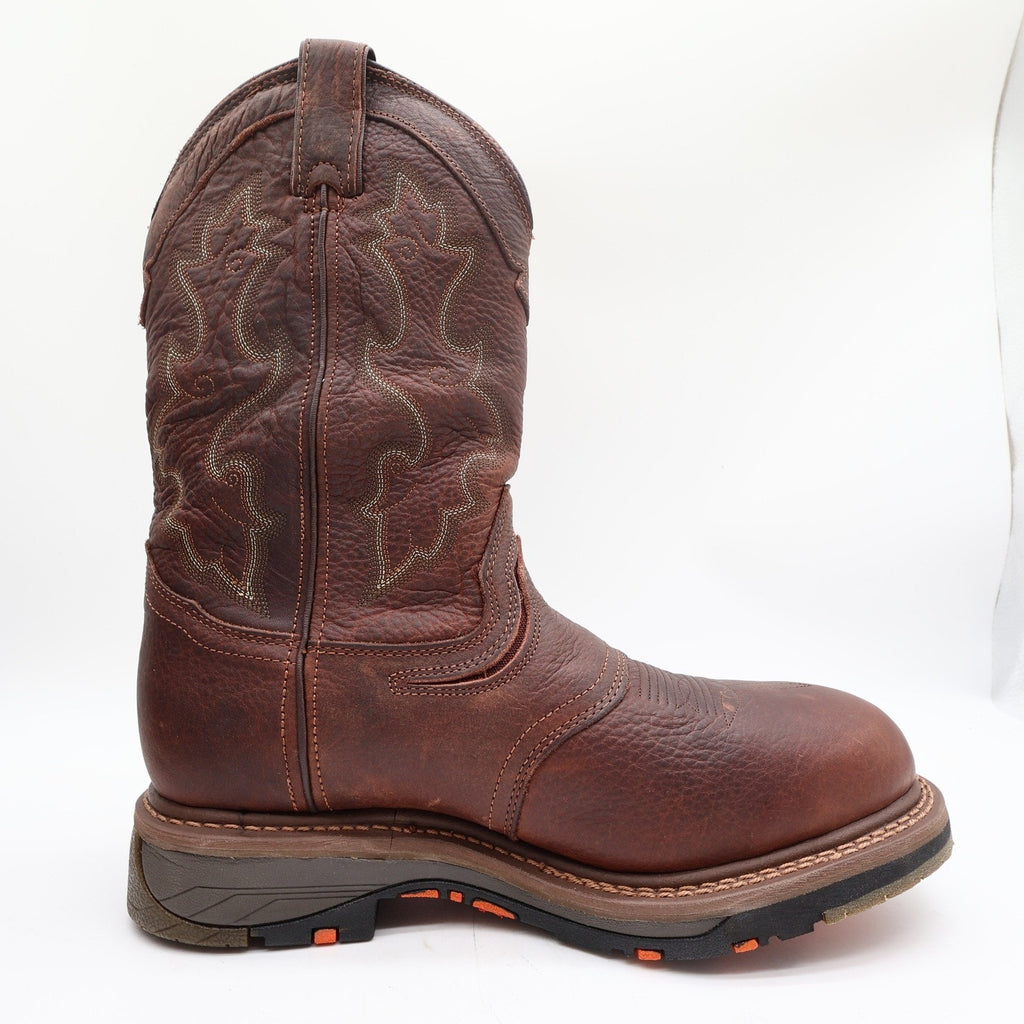 Double-H Modern Roper Boots Mens 10.5 D Brown Leather Composite Toe DH5133 NWT