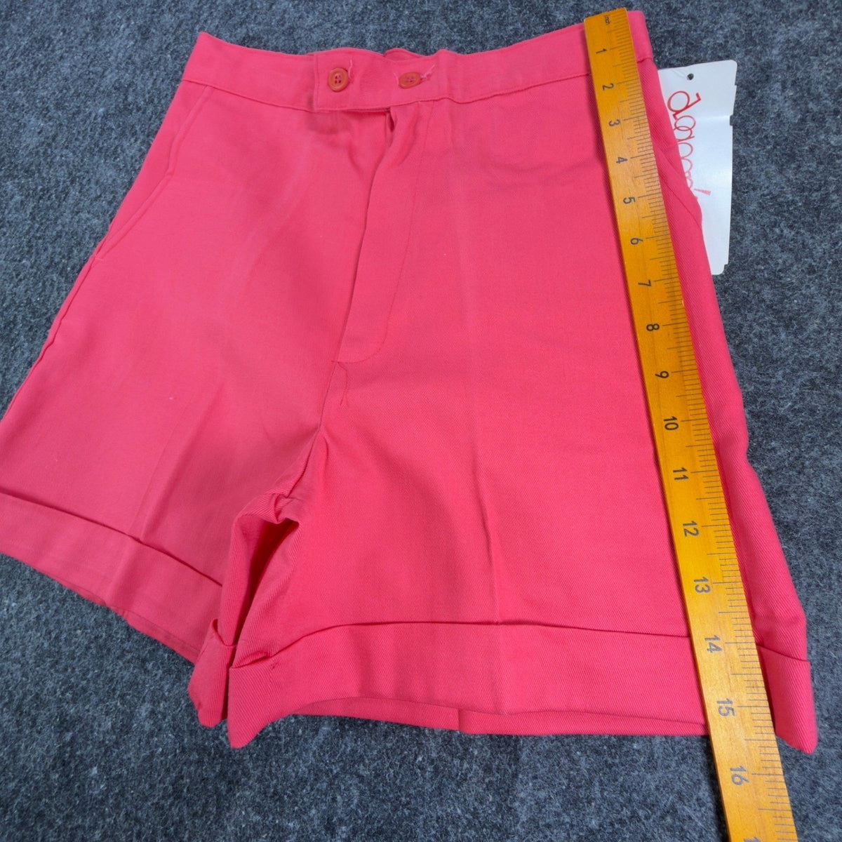 Daggonits Shorts Womens 9/10 Vintage 80s Pink Cotton Blend Deadstock High Rise