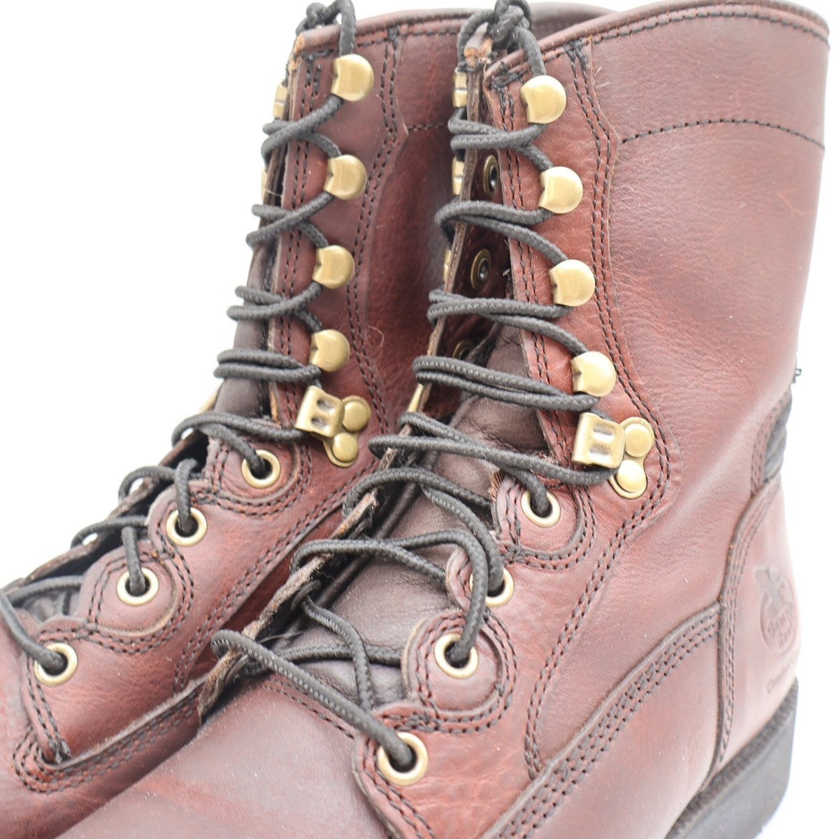Georgia Boot Carbo-Tec G8945 Mens 8 M Steel Safety Toe Work Boots Brown Leather
