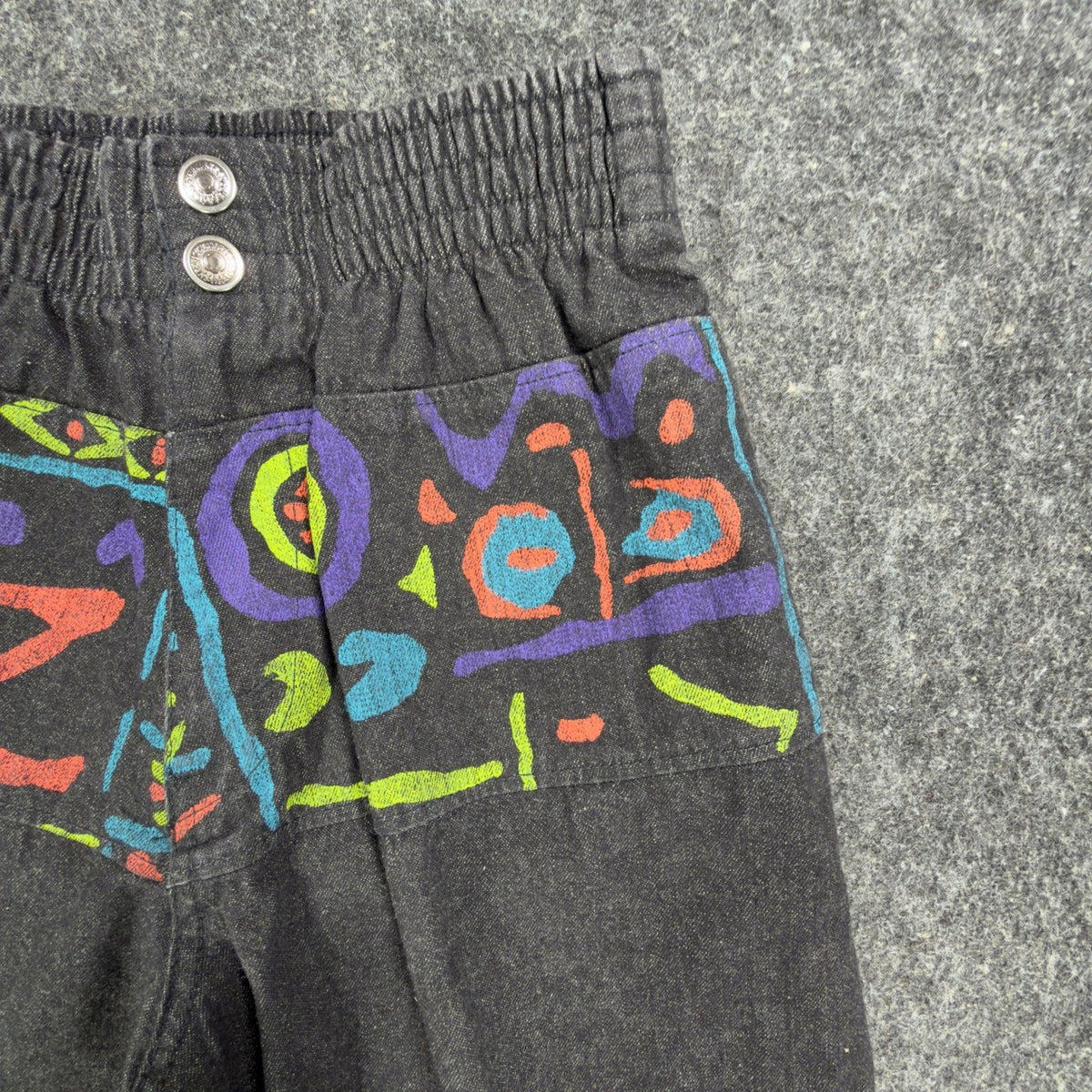 Levis Vintage 90s SilverTab Shorts Mens Small Black Abstract Print NWT Deadstock - take2supply